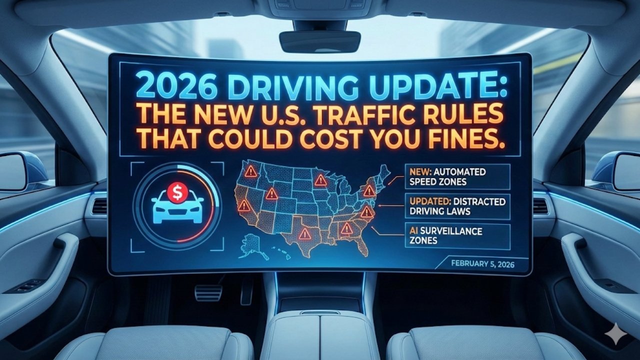 2026 Driving Update: The New U.S. Traffic Rules That Could Cost You Fines