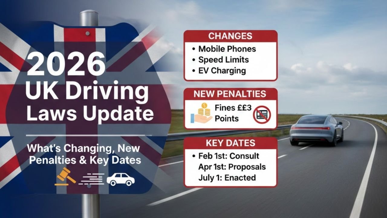 2026 UK Driving Laws Update: What’s Changing, New Penalties & Key Dates
