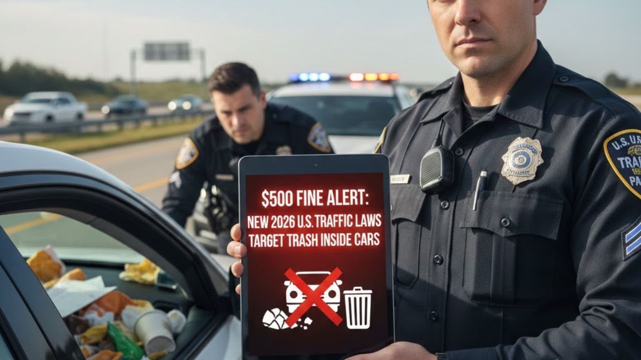 $500 Fine Alert: New 2026 U.S. Traffic Laws Target Trash Inside Cars