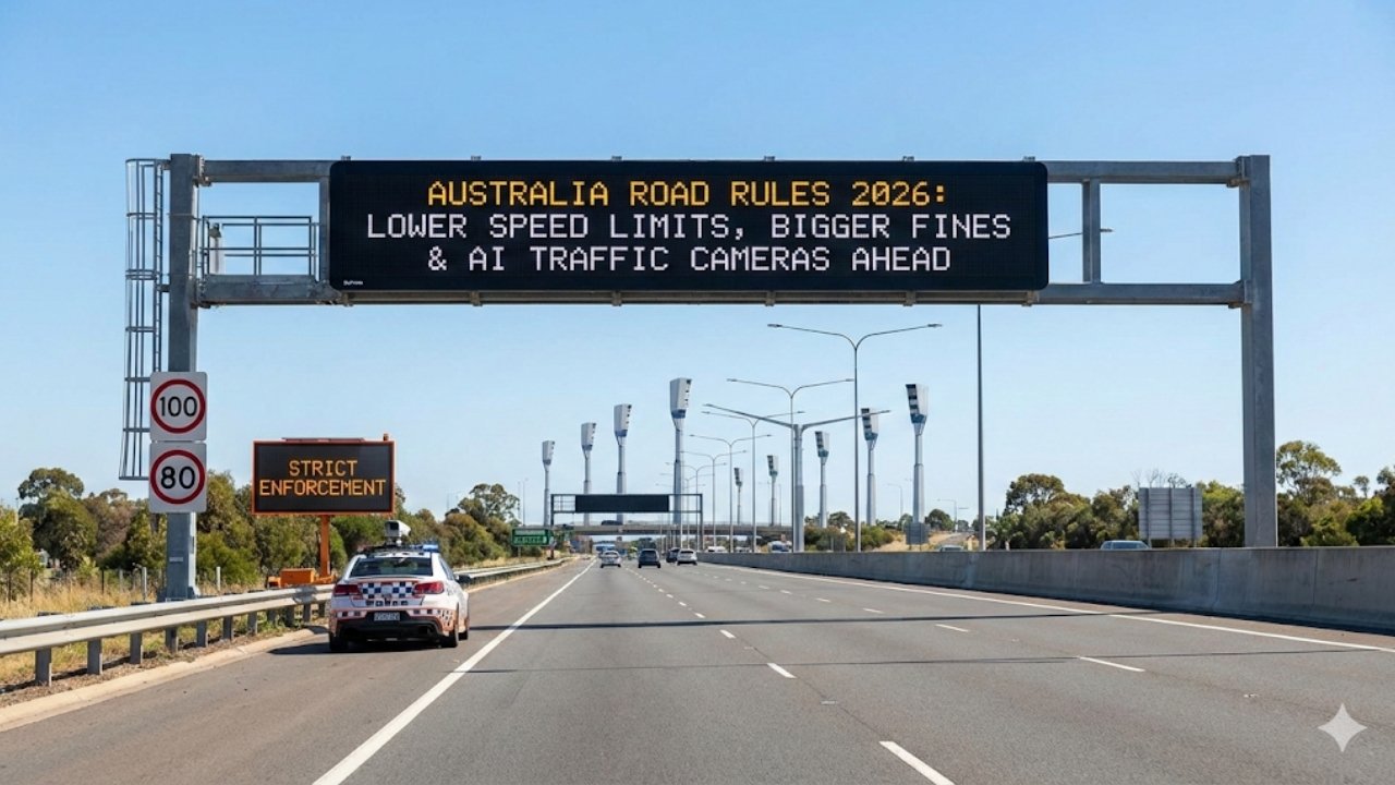 Australia Road Rules 2026: Lower Speed Limits, Bigger Fines & AI Traffic Cameras
