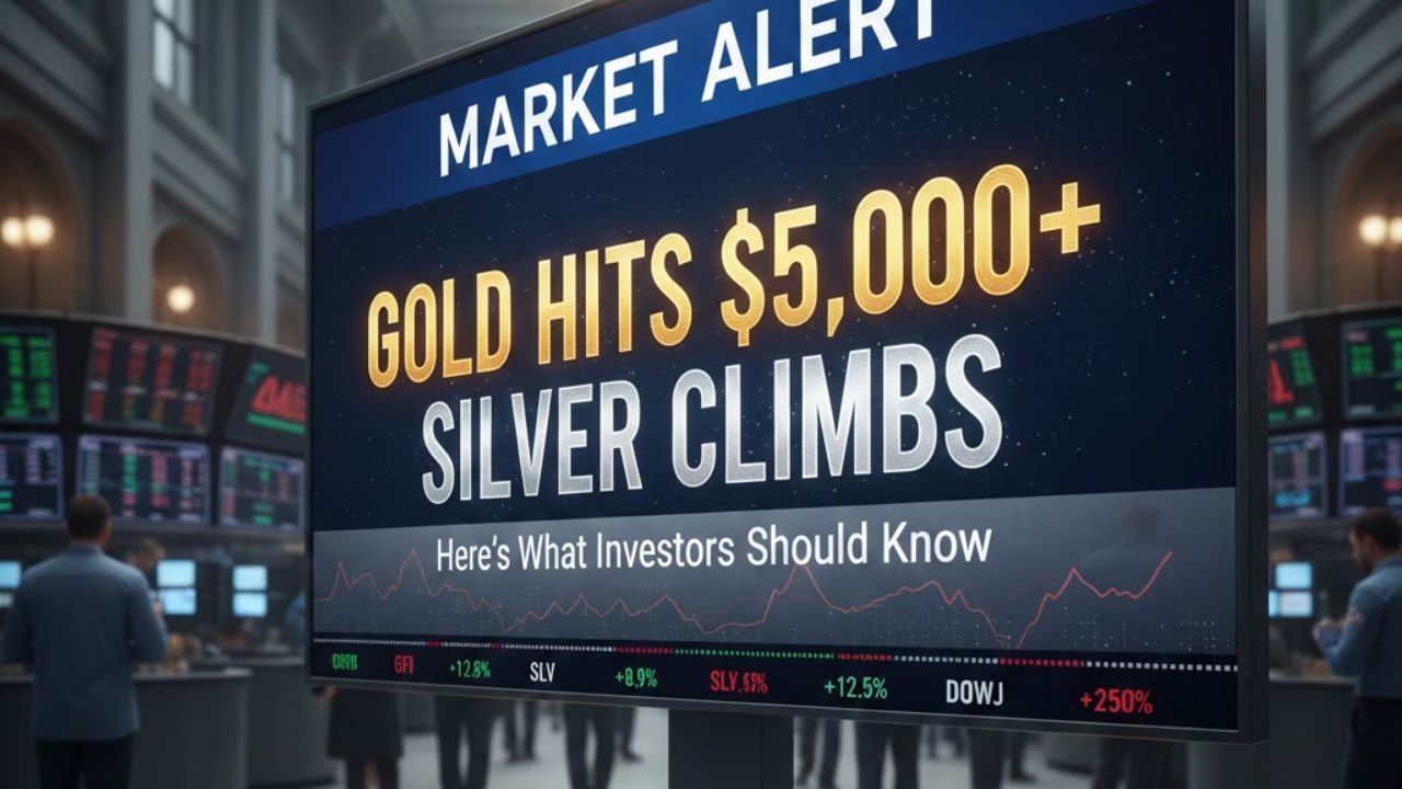 Market Alert: Gold Hits $5,000+ & Silver Climbs — Here’s What Investors Should Know