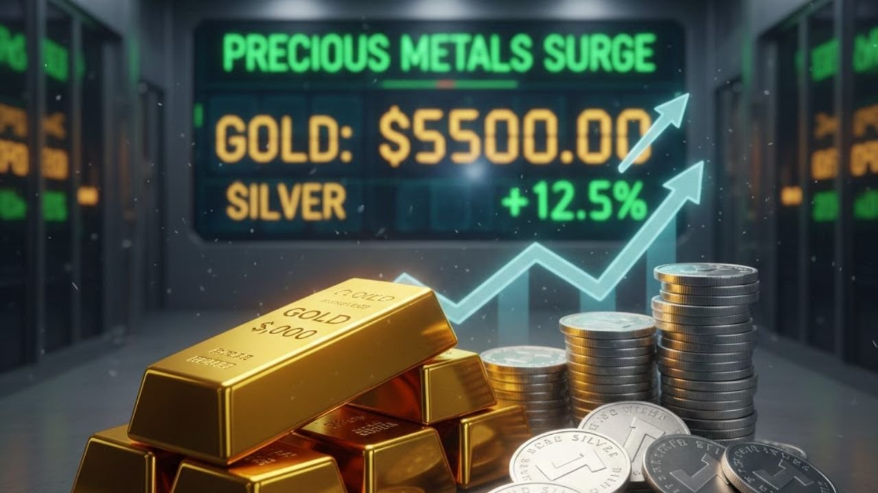 Precious Metals Surge: Gold Hits $5,000, Silver Bounces Back
